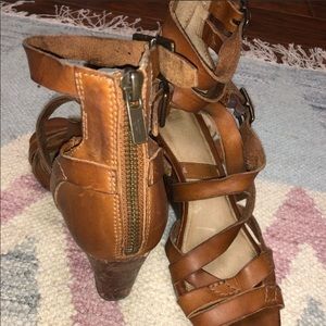 SOLD Frye Rain strappy wedge sandal